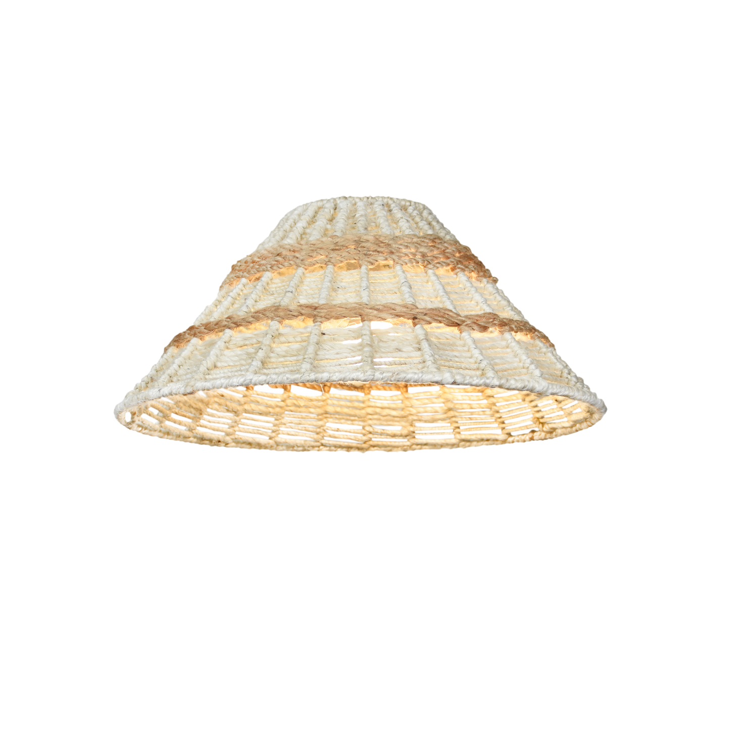 GUARAR LAMP - IVORY/NATURAL - HAND MADE - JUTE