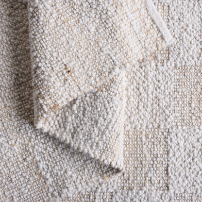 HOREZU RUG - NATURAL/IVORY - HANDWOVEN - WOOL/JUTE