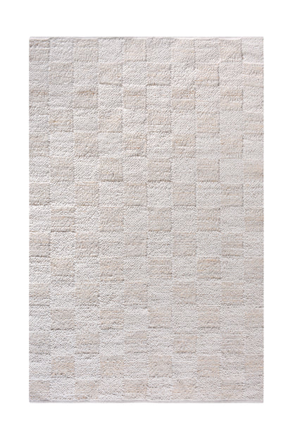 HOREZU RUG - NATURAL/IVORY - HANDWOVEN - WOOL/JUTE