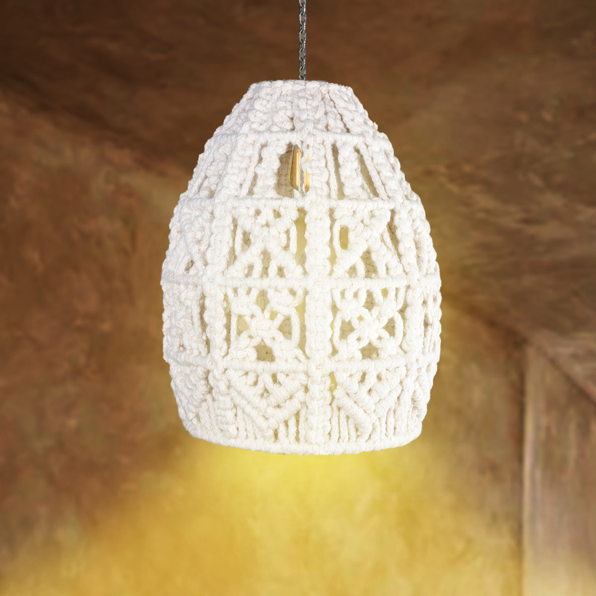 IMERI LAMP - IVORY - HAND MADE - WOOL DORI