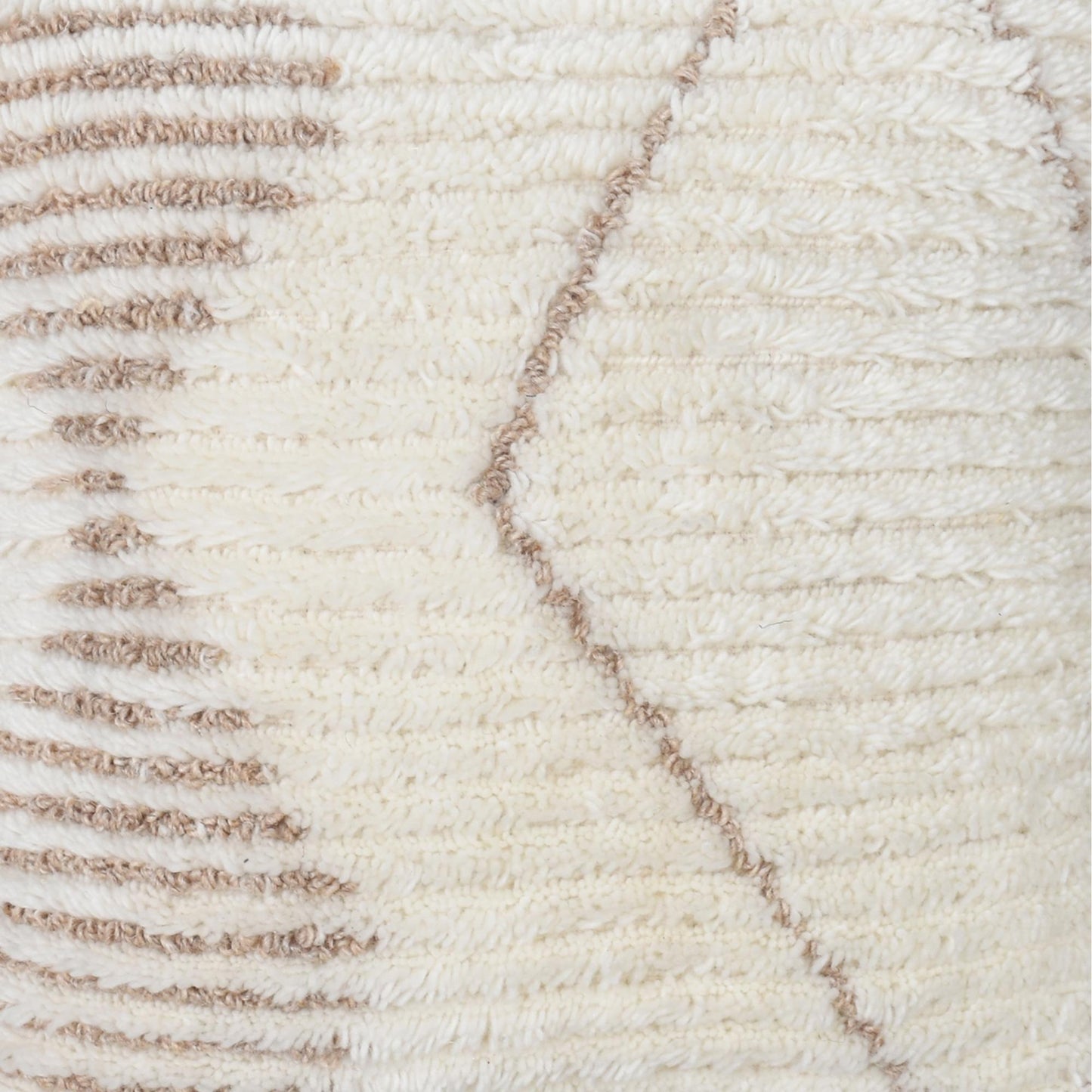 INGARO CUSHION - WOOL/COTTON - IVORY/BEIGE