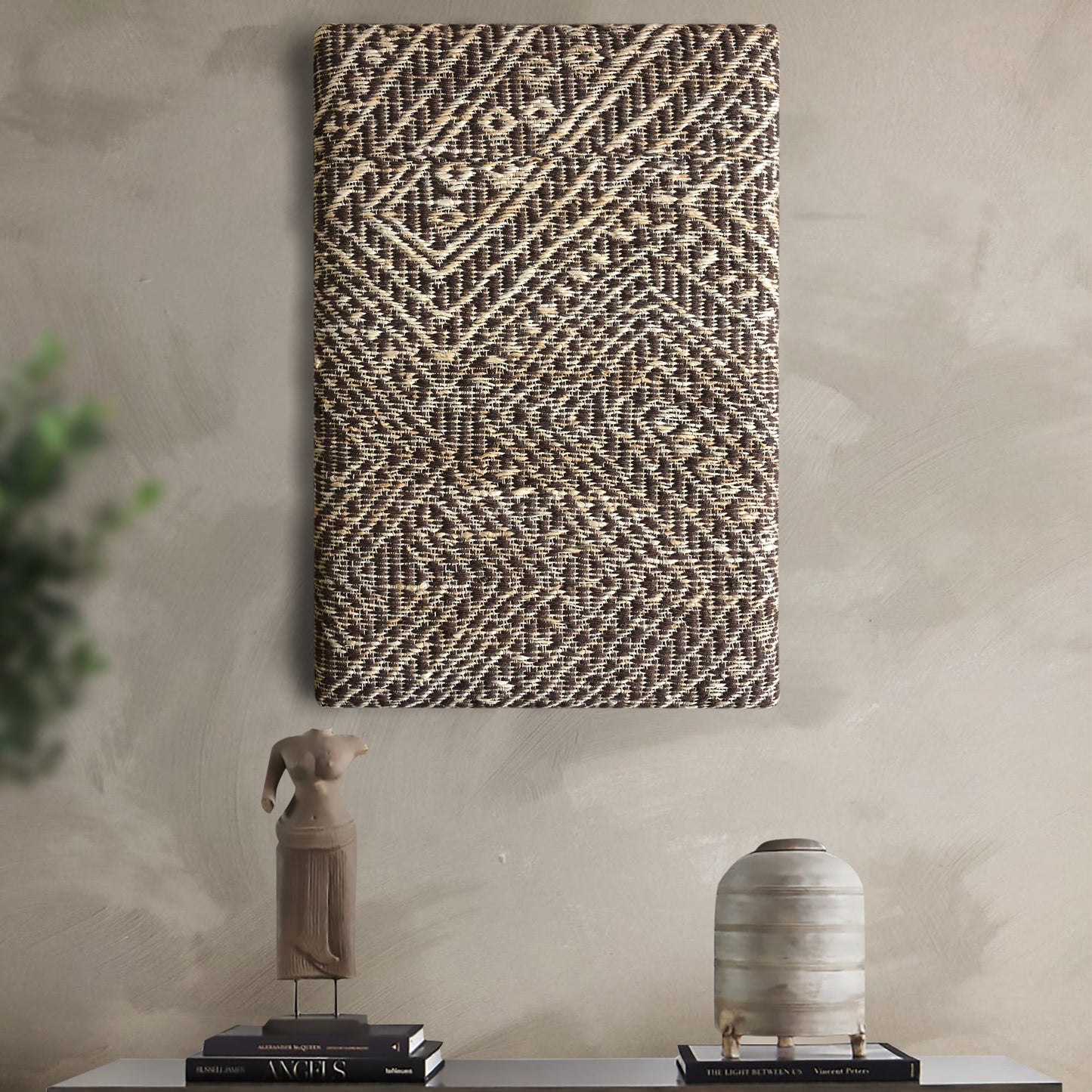 JACARE WALL ART - JUTE - MDF STRUCTURE