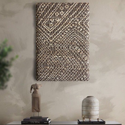 JACARE WALL ART - JUTE - MDF STRUCTURE