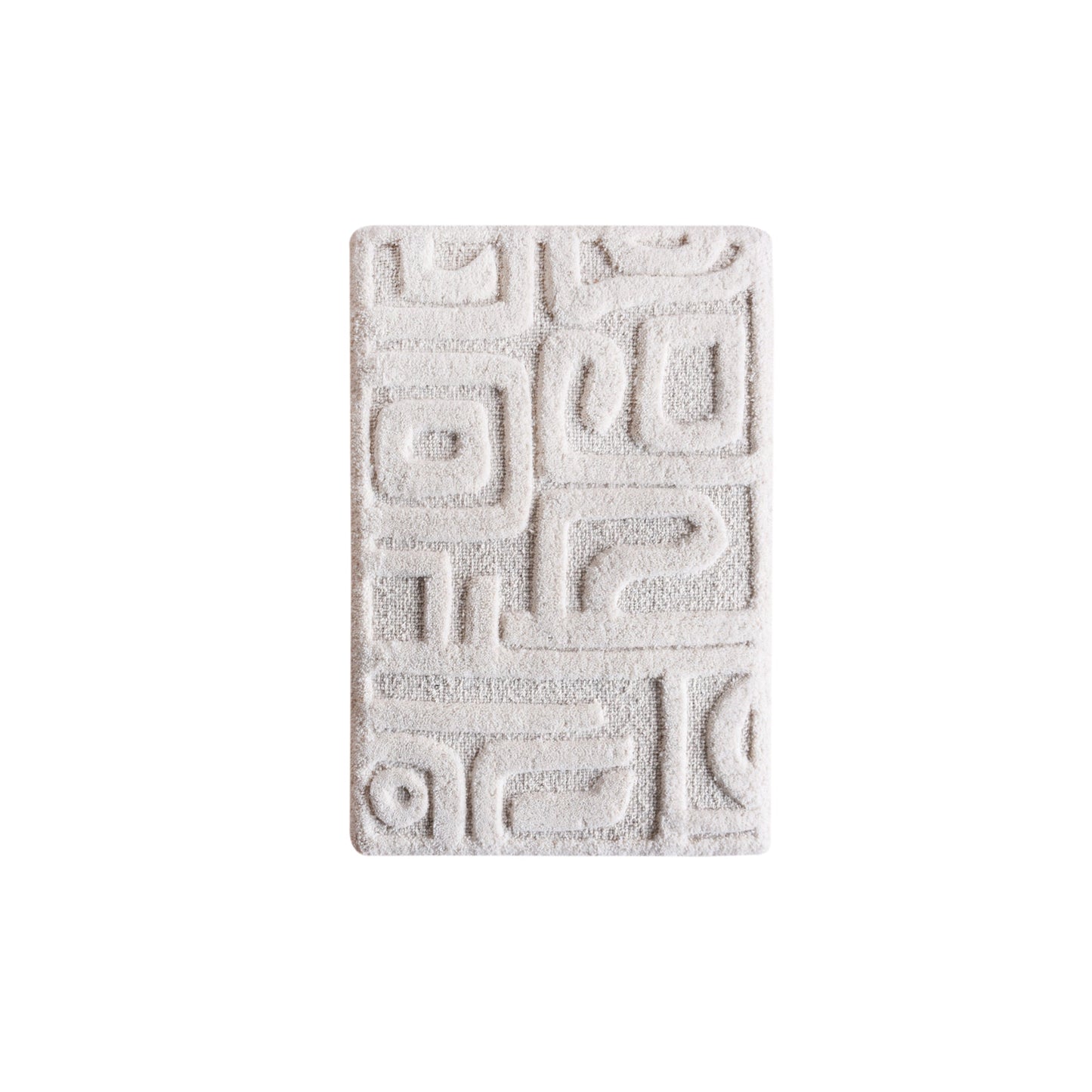 JANDIRA WALL ART - SET OF 2 - IVORY - HAND WOVEN / OVER TUFTED - WOOL & MDF