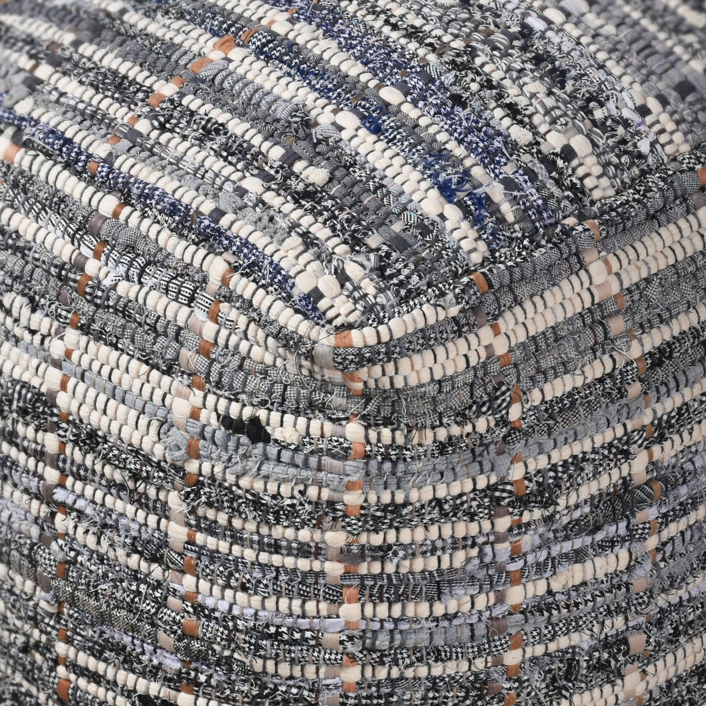 KHERSON POUF - COTTON/ RECYCLED FABRIC