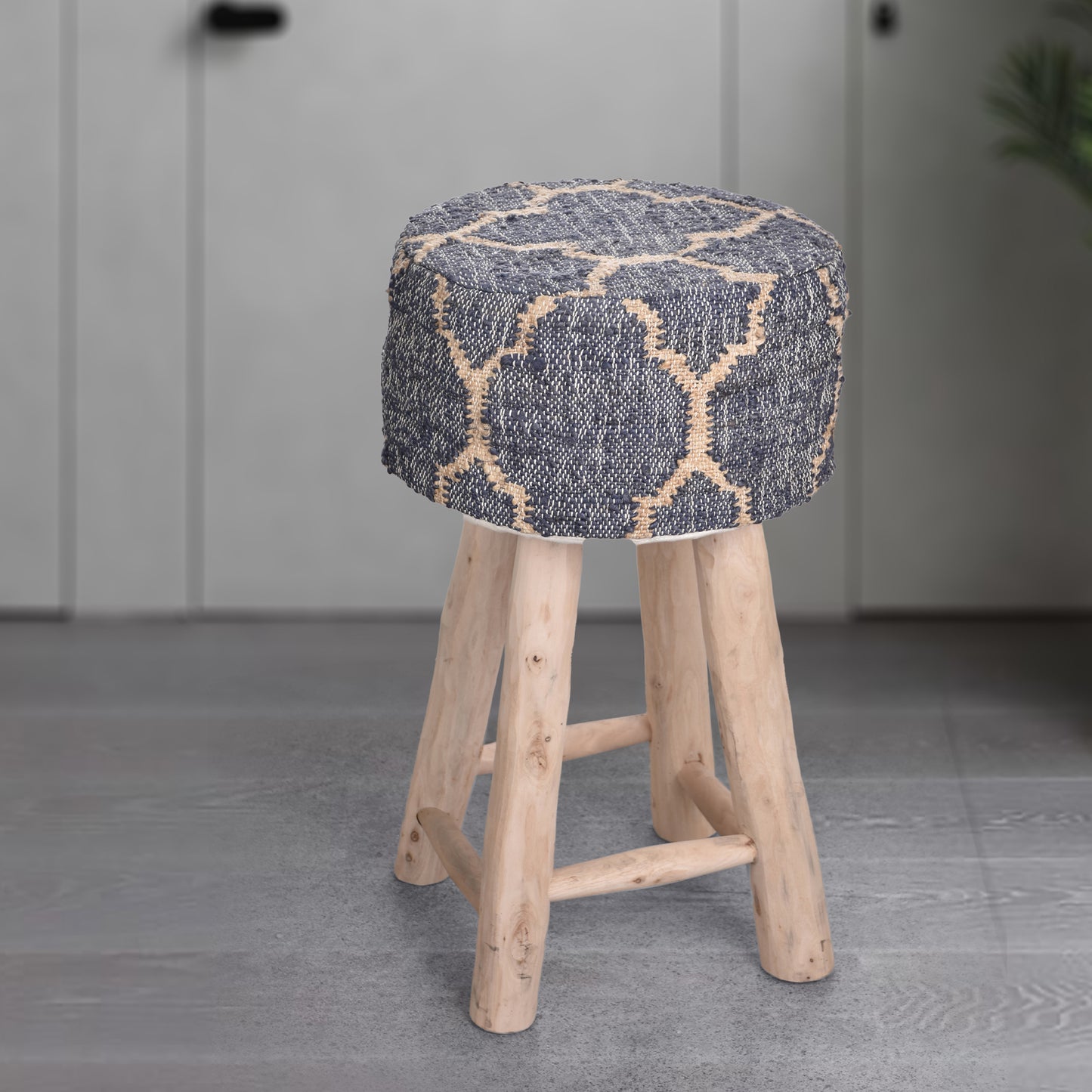 KHYBER BAR STOOL - JUTE