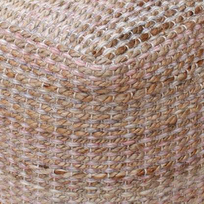 KIHNU POUF - JUTE/ WOOL POLYESTER BLEND