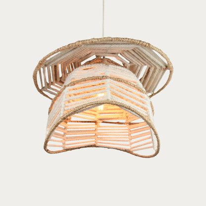 KILBAR LAMP - IVORY/NATURAL - HAND MADE - JUTE/WOOL