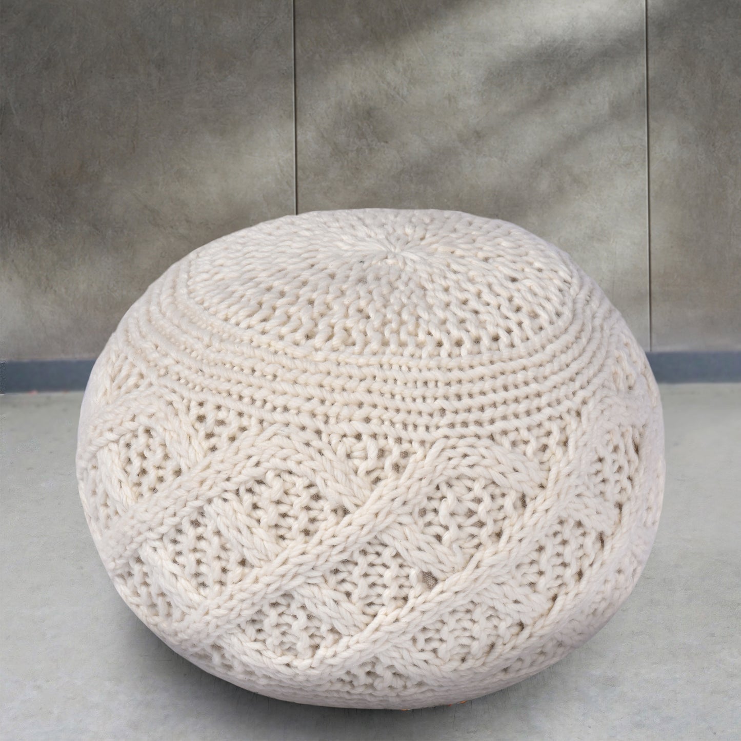 KIRWEE POUF - NZ WOOL
