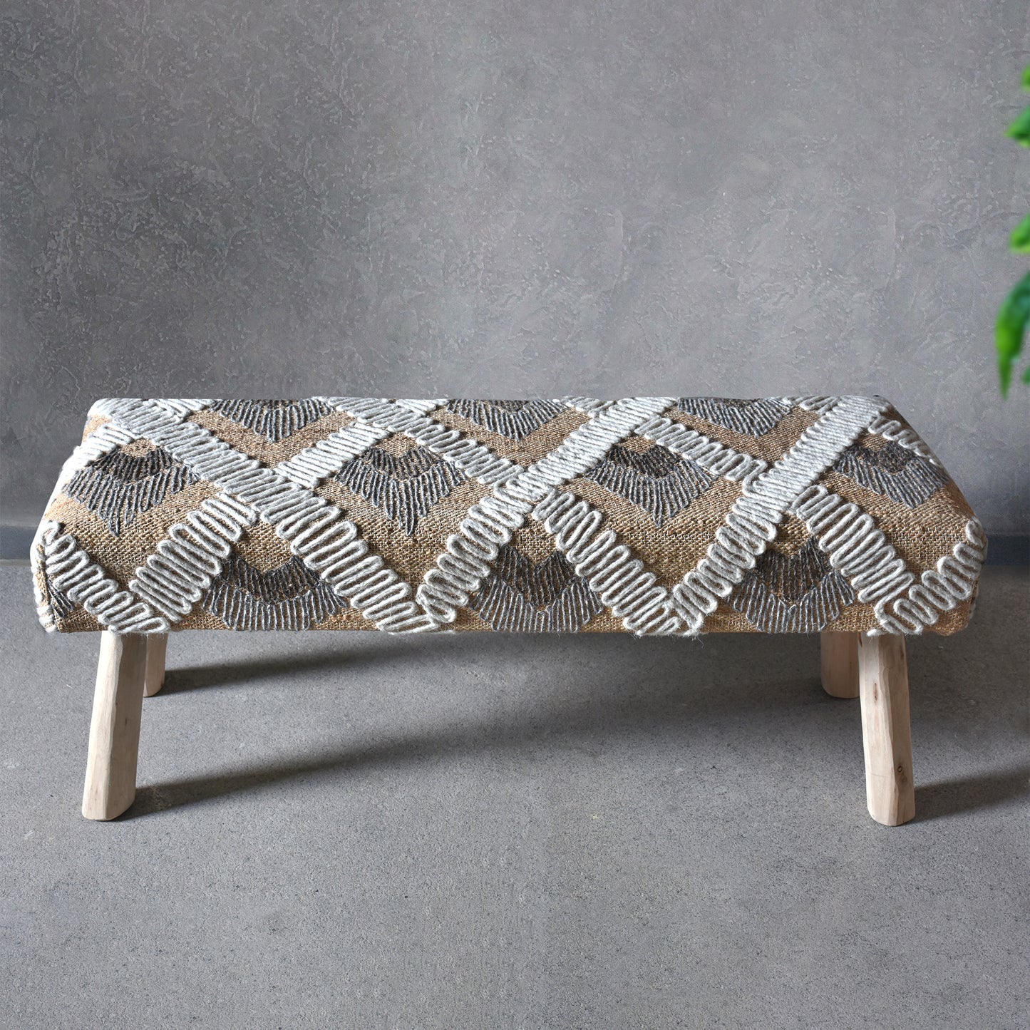 KIRYAS BENCH - JUTE/ WOOL
