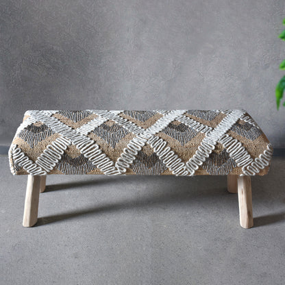 KIRYAS BENCH - JUTE/ WOOL