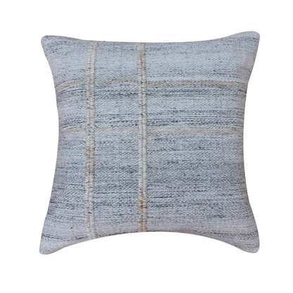 Konig Cushion, 56x56 cm, Grey, PET, Hand Woven, Pitloom, Flat Weave
