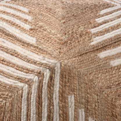 KYLIE POUF - JUTE/ WOOL