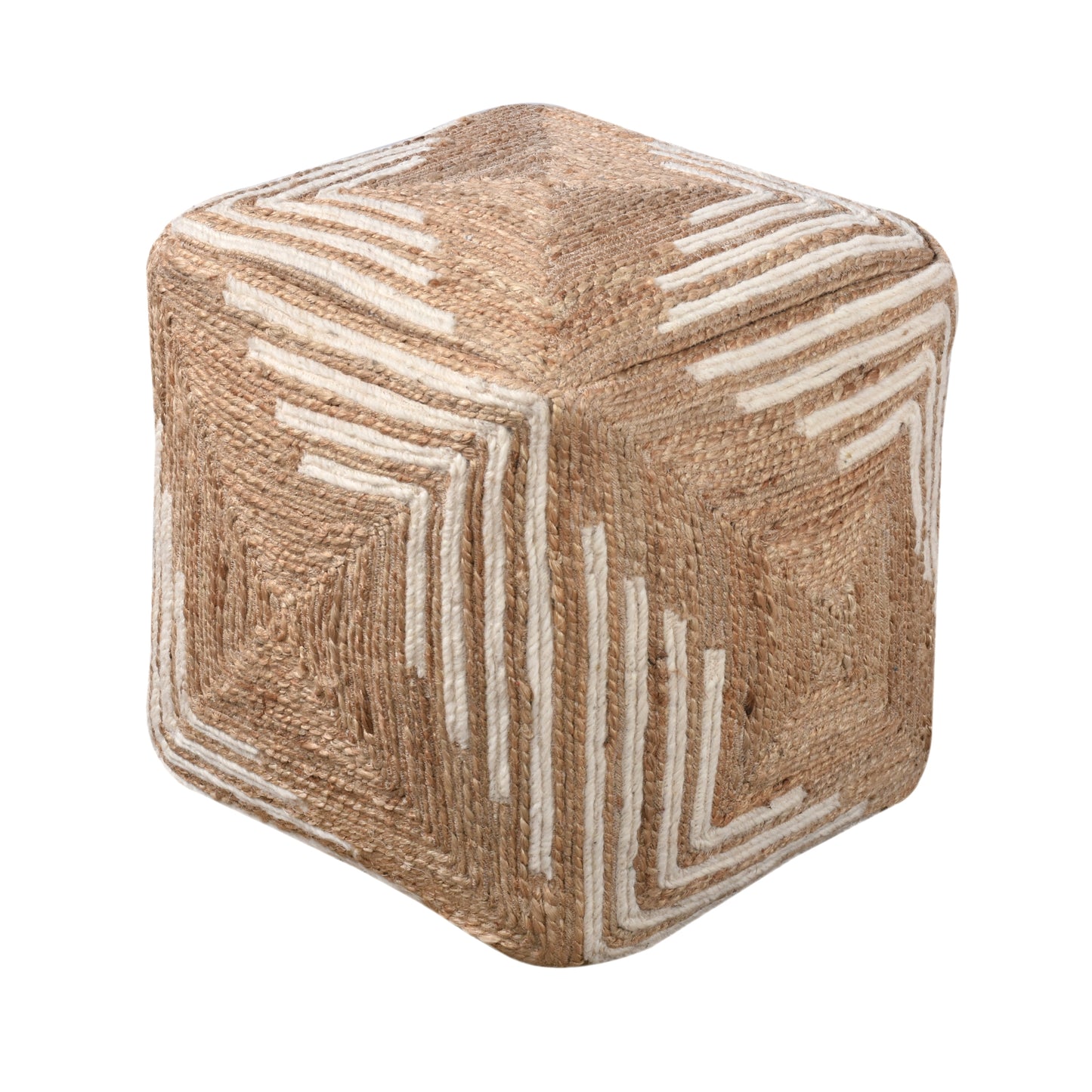 KYLIE POUF - JUTE/ WOOL