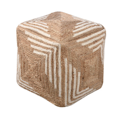 KYLIE POUF - JUTE/ WOOL