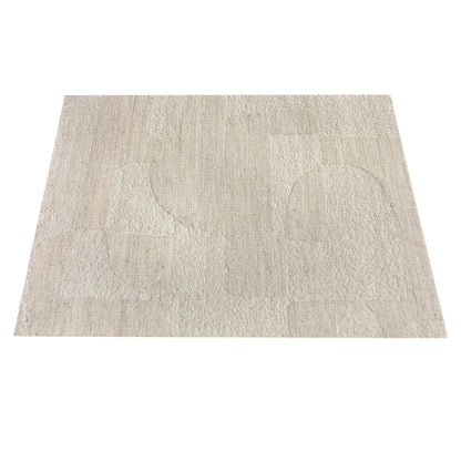 LABOREC RUG - IVORY - NZ WOOL/JUTE - HANDWOVEN
