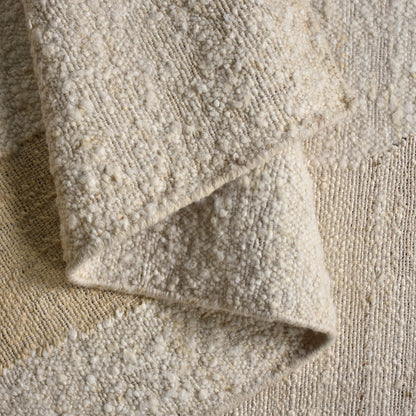LABOREC RUG - IVORY - NZ WOOL/JUTE - HANDWOVEN