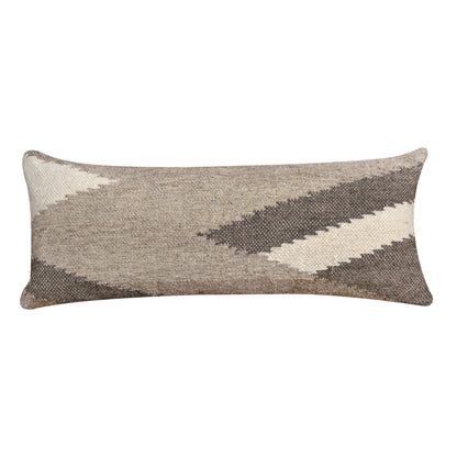 LANGLO LUMBER CUSHION - NATURAL - HANDWOVEN - WOOL