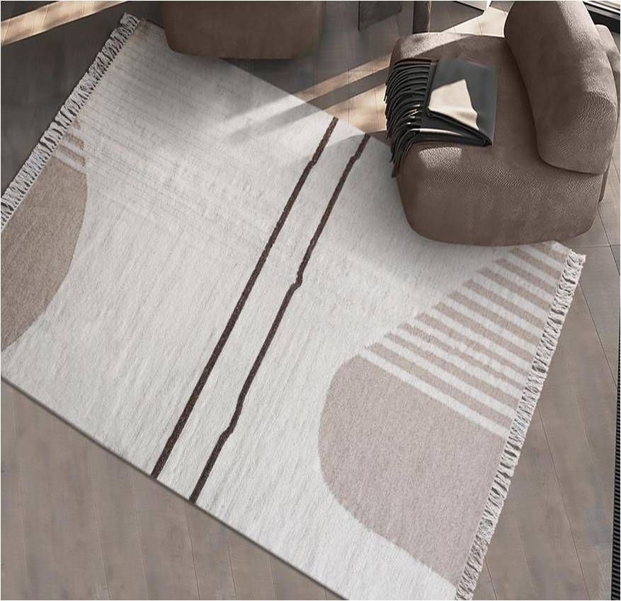 LARRABEE RUG - IVORY/BEIGE - HAND WOVEN - WOOL