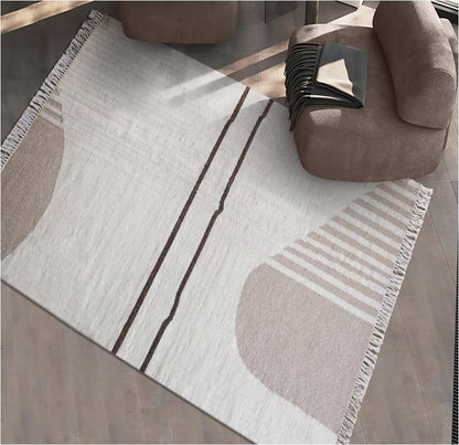 LARRABEE RUG - IVORY/BEIGE - HAND WOVEN - WOOL