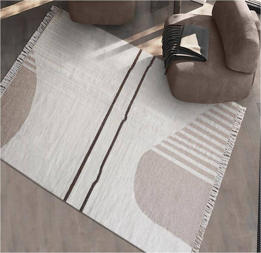 LARRABEE RUG - IVORY/BEIGE - HAND WOVEN - WOOL