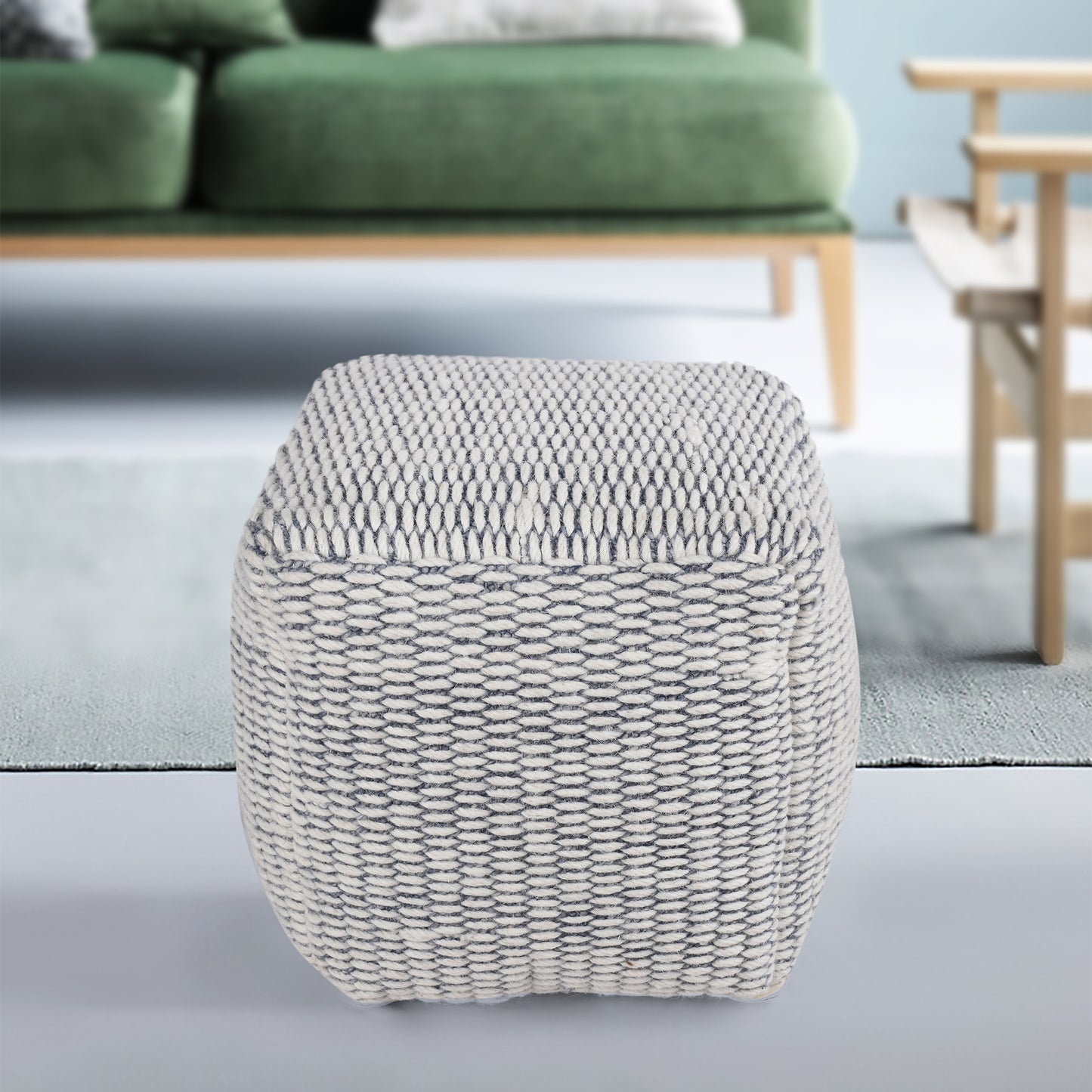 LECLAIRE POUF - WOOL