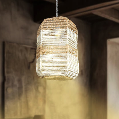 LEINSTER LAMP - IVORY/NATURAL - HAND MADE - JUTE