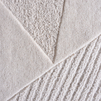 LEROPO RUG - IVORY - HAND TUFTED - WOOL