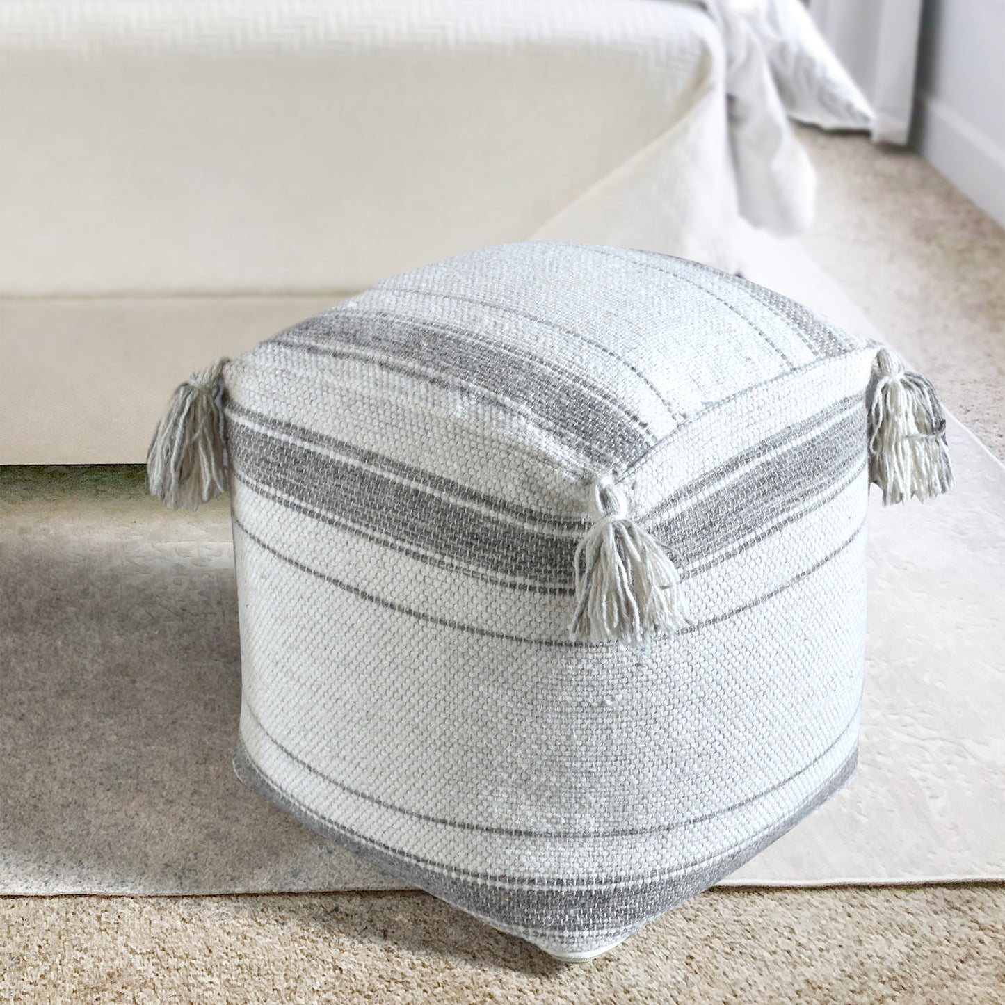 LEYTON POUF - WOOL