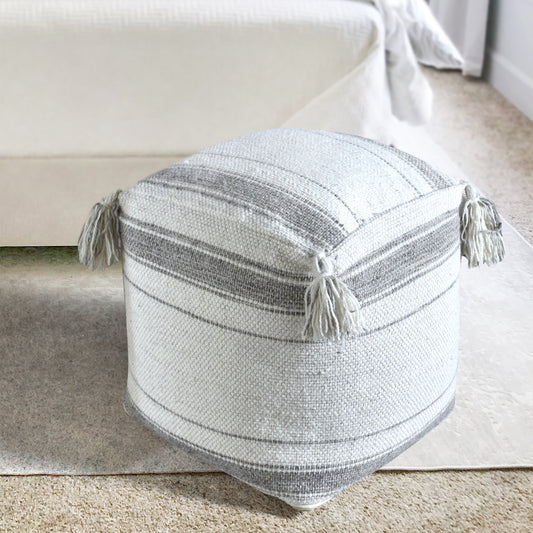 LEYTON POUF - WOOL