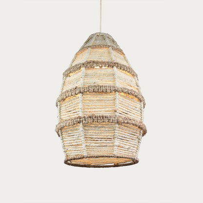 LUCELIA LAMP - IVORY/NATURAL - HAND MADE - JUTE