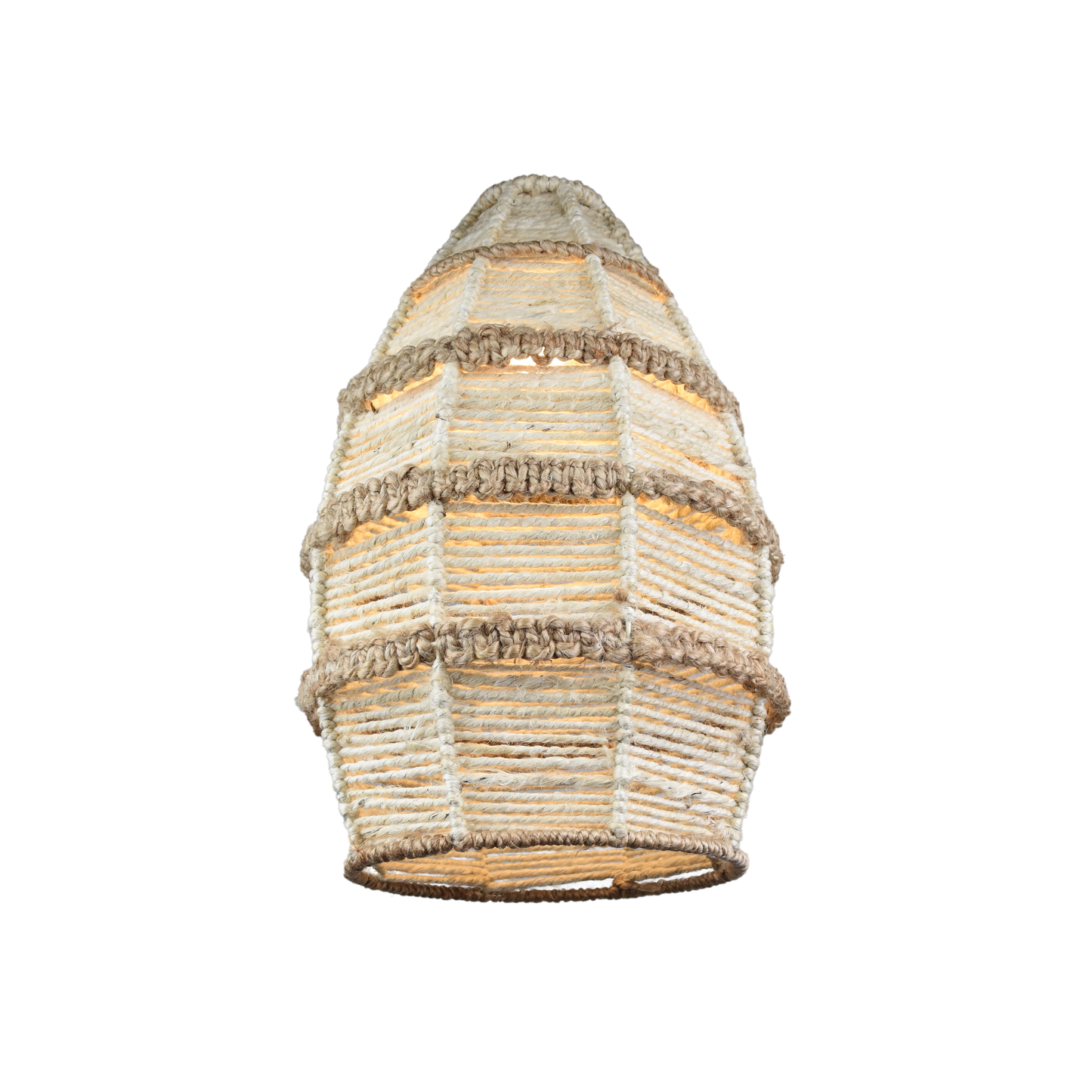 LUCELIA LAMP - IVORY/NATURAL - HAND MADE - JUTE