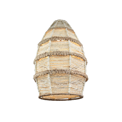 LUCELIA LAMP - IVORY/NATURAL - HAND MADE - JUTE