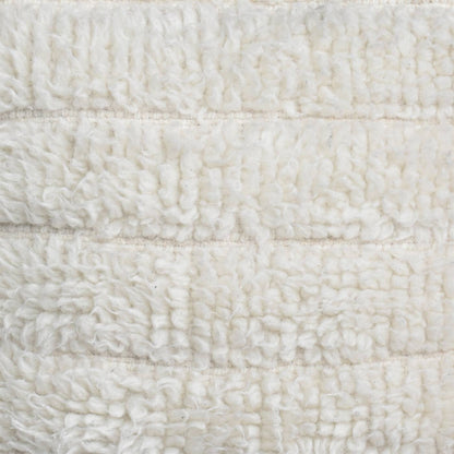 Lumot Cushion, 45x45 cm, Natural White, NZ Wool, Hand Woven, Handwoven, All Cut 