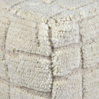 LUXTON POUF - NZ WOOL