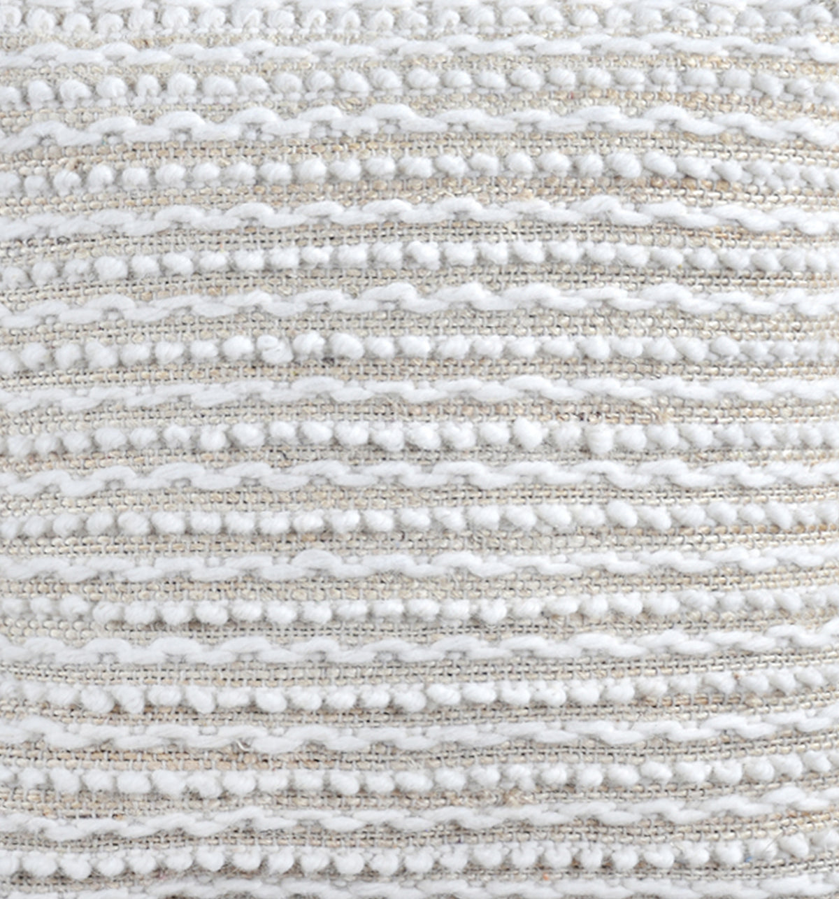 LYCUS CUSHION - JUTE/WOOL - IVORY - HANDWOVEN