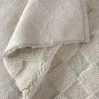 MANANA RUG - NZ WOOL - TABLE TUFTED - IVORY