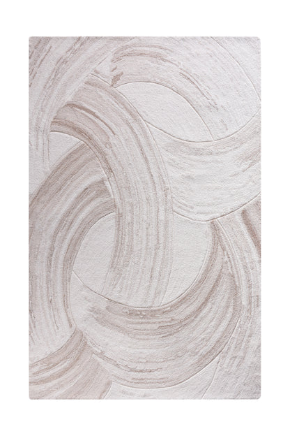 MANDAI RUG - BEIGE/IVORY - HAND TUFTED - WOOL
