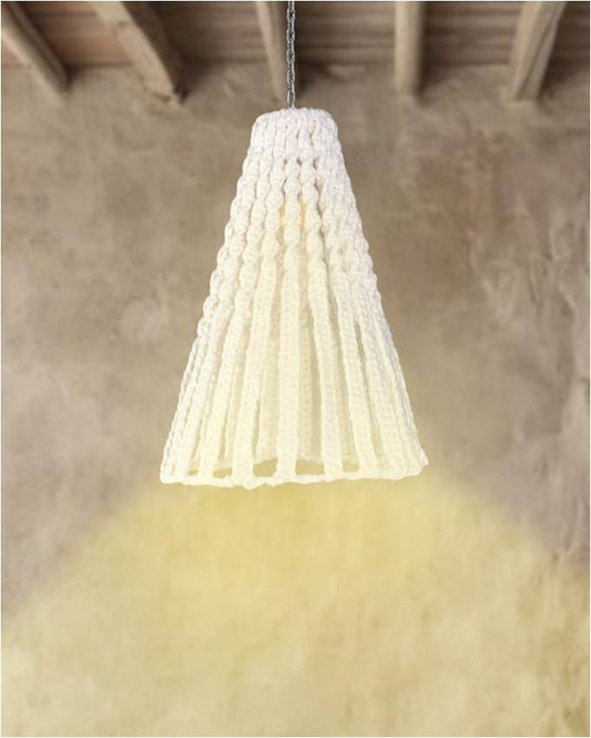MARIVELES LAMP - IVORY - HAND MADE - NZ WOOL