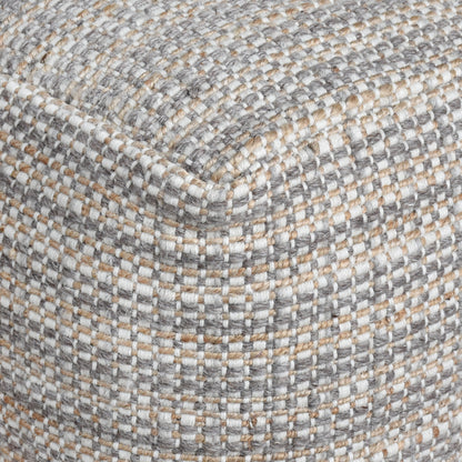 MCALPIN POUF - WOOL/ JUTE