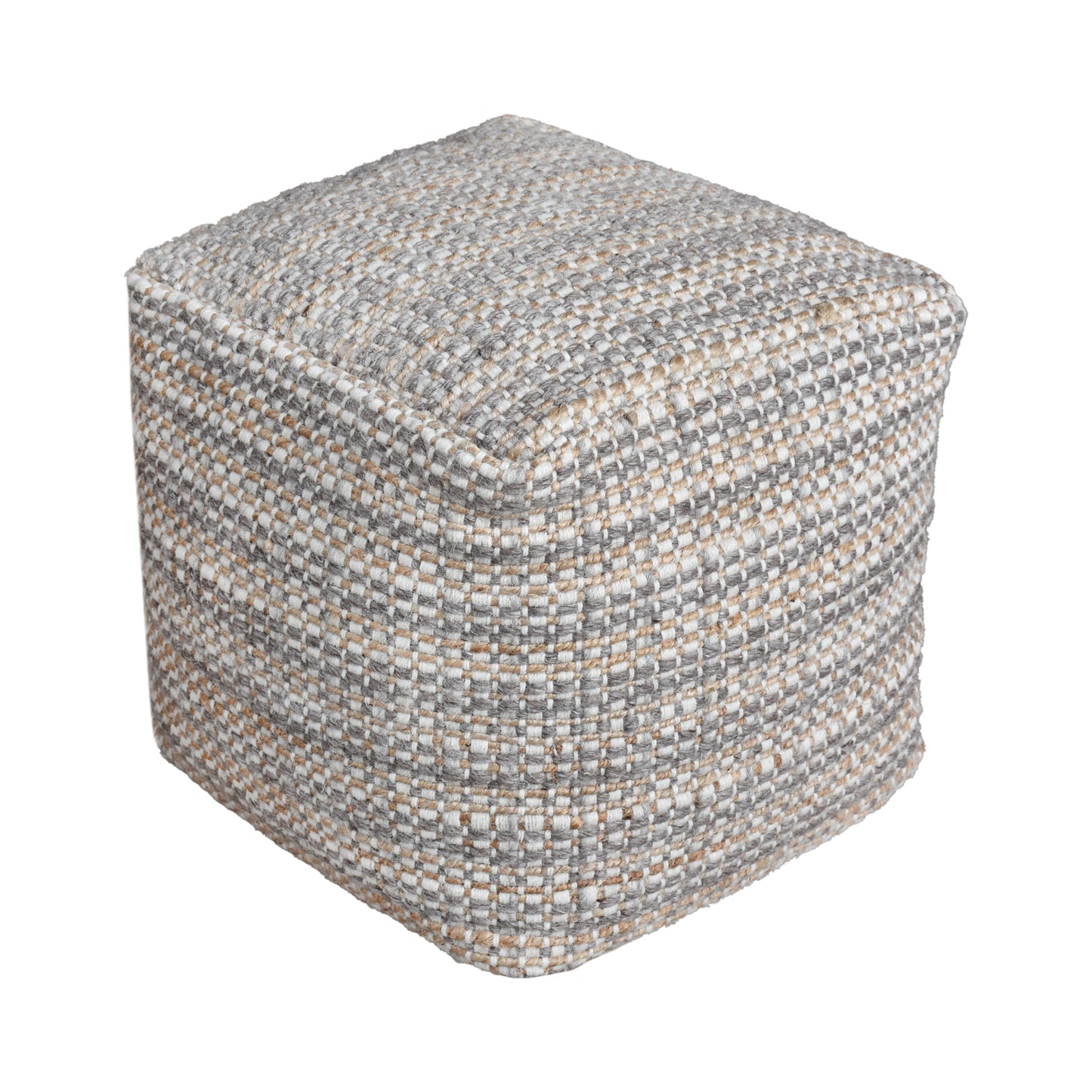 MCALPIN POUF - WOOL/ JUTE
