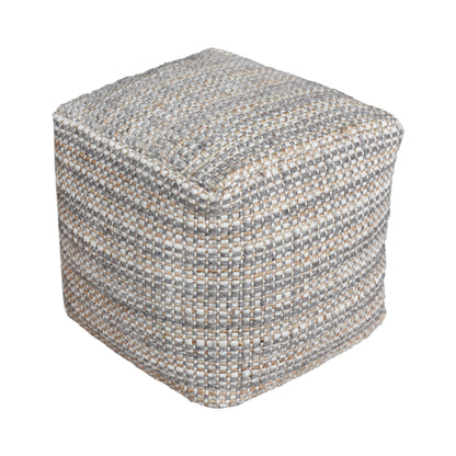 MCALPIN POUF - WOOL/ JUTE