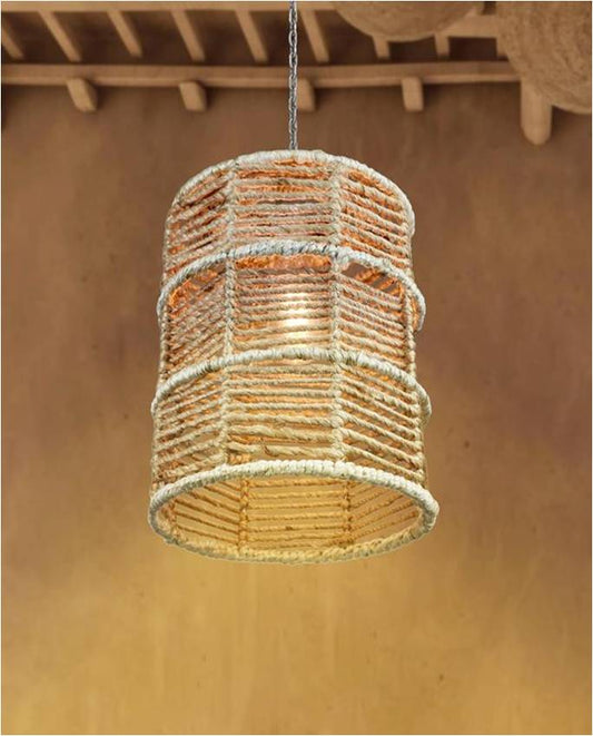 MIRANTE LAMP - NATURAL/IVORY - HAND MADE - JUTE