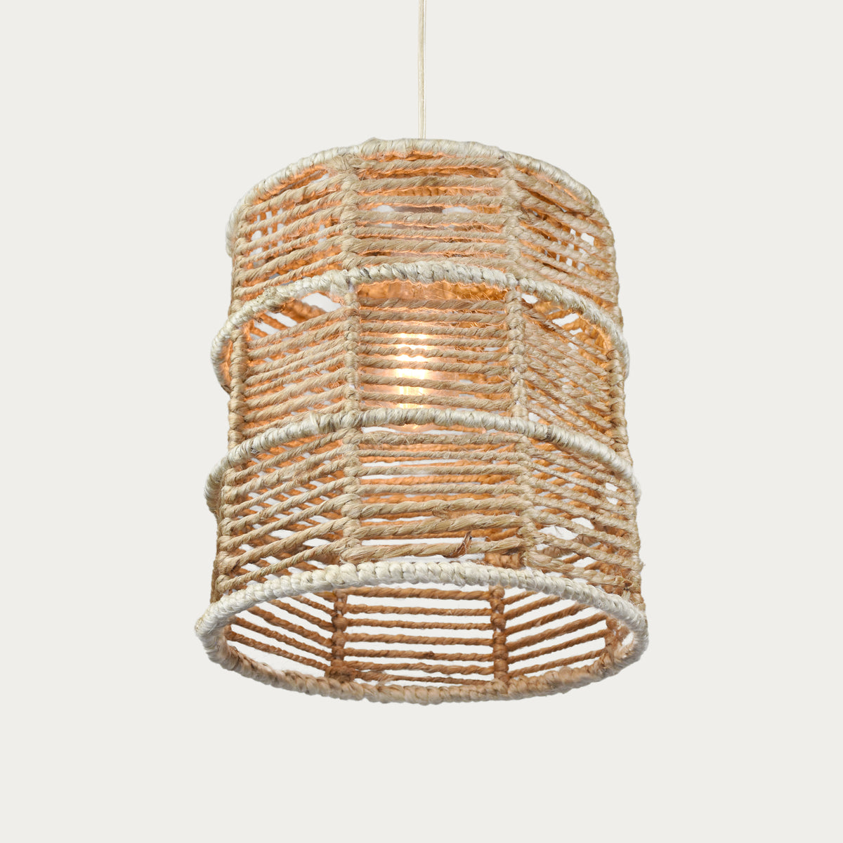 MIRANTE LAMP - NATURAL/IVORY - HAND MADE - JUTE