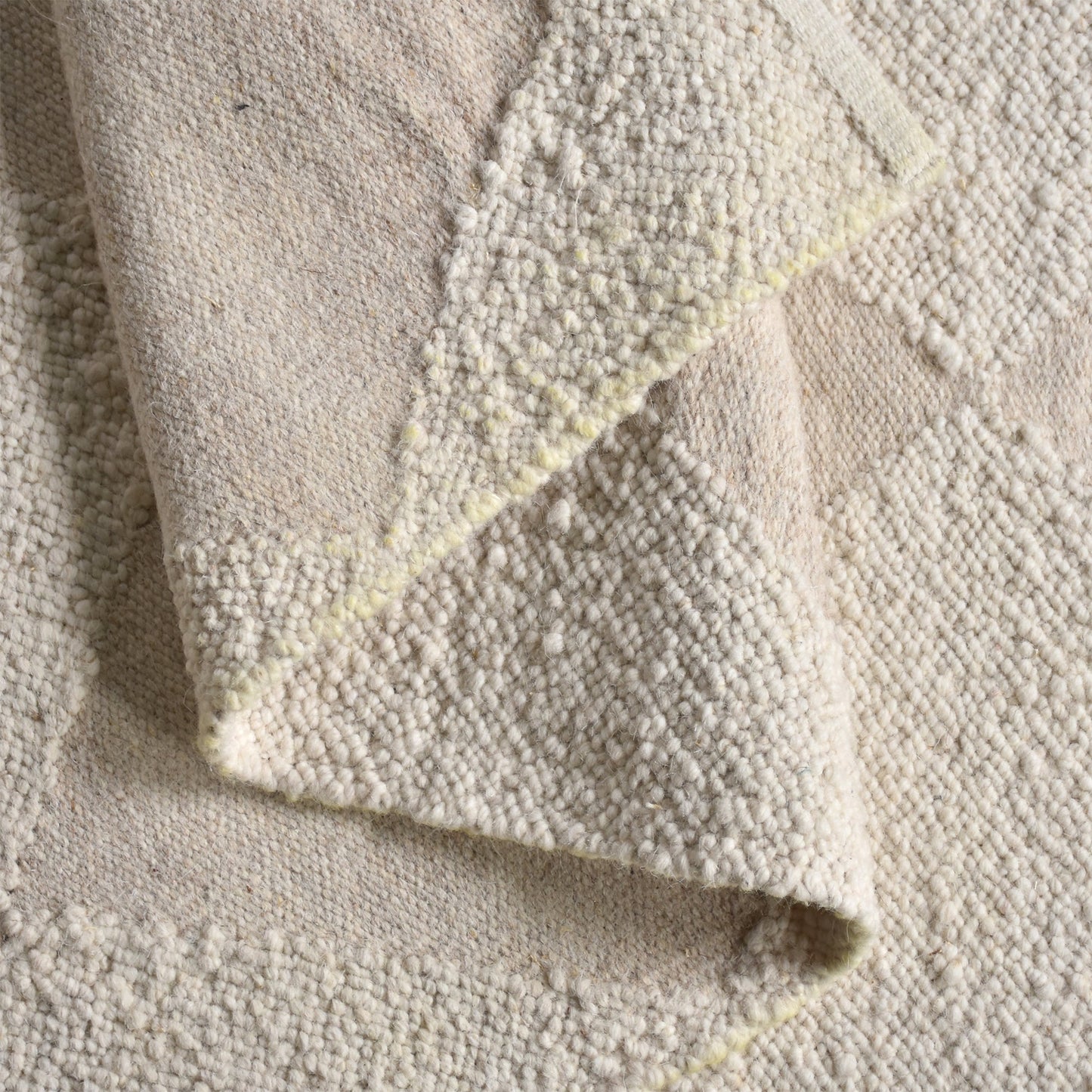 MOLOPO RUG - IVORY/BEIGE - WOOL/PET