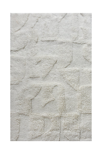 MONTLU RUG - NZ WOOL - TABLE TUFTED - IVORY