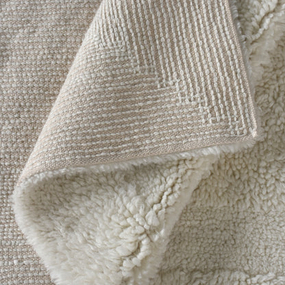 MOSSBACK RUG - NZ WOOL - TABLE TUFTED - IVORY