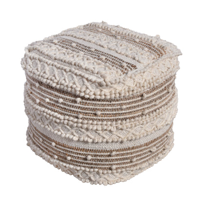MOSTAR POUF - JUTE/ WOOL