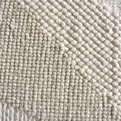 MOWSBURY RUG - WOOL - IVORY - HANDWOVEN