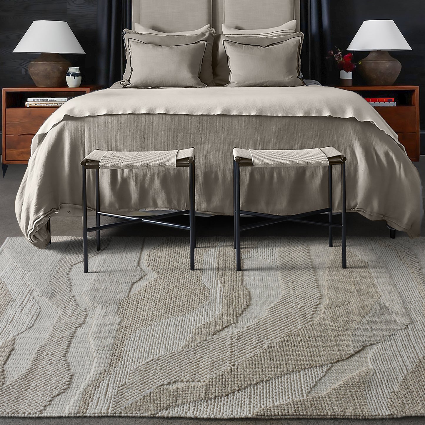 MOWSBURY RUG - WOOL - IVORY - HANDWOVEN
